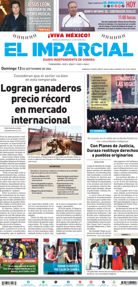 Cover of El Imparcial