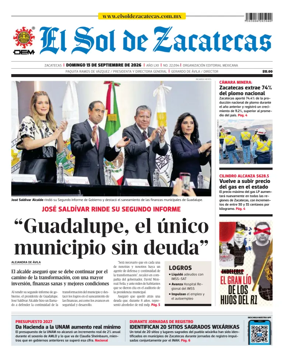 Cover of El Sol de Zacatecas