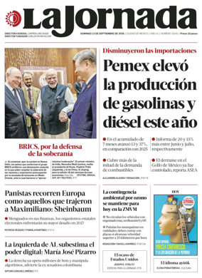 Cover of La Jornada