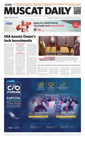 Cover of Muscat Daily