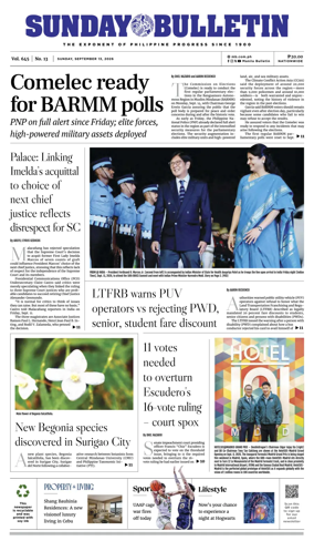 Cover of Manila Bulletin