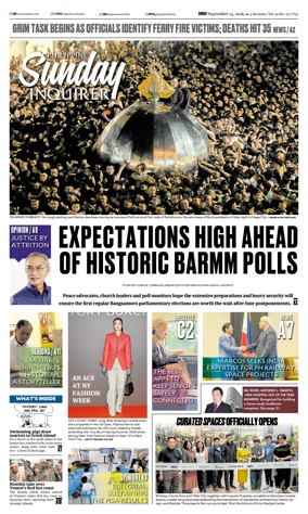 Cover of Philippine Daily Inquirer