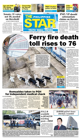 Cover of The Philippine Star