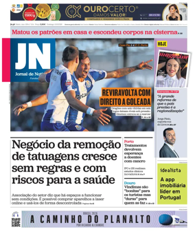 Cover of Jornal de Noticias