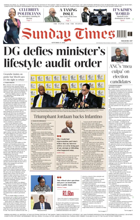 Cover of Sunday Times