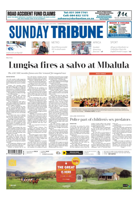 Cover of Sunday Tribune