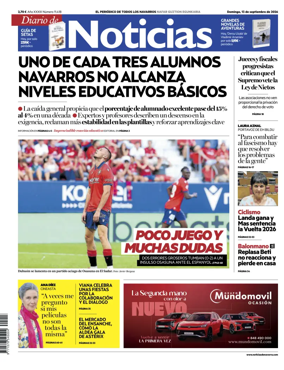 Cover of Diario de Noticias (Spain)