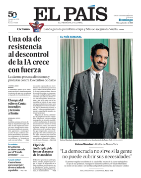 Cover of EL PAIS Valencia