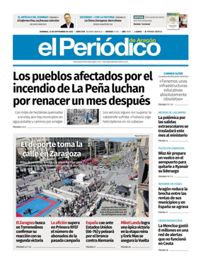 Cover of El Periodico Aragon