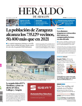 Cover of Heraldo de Aragon