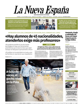 Cover of La Nueva Espana (Occidente)