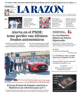 Cover of La Razon (Cataluna)