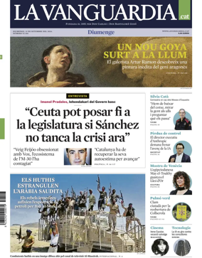 Cover of La Vanguardia (Catalonia - 1st edition)