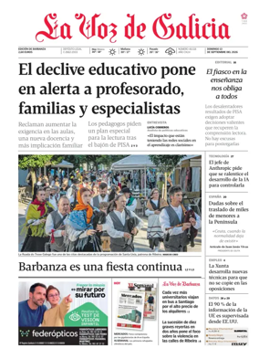 Cover of La Voz de Galicia (Barbanza)