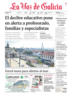 Cover of La Voz de Galicia (Ferrol)