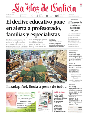 Cover of La Voz de Galicia (Monforte)