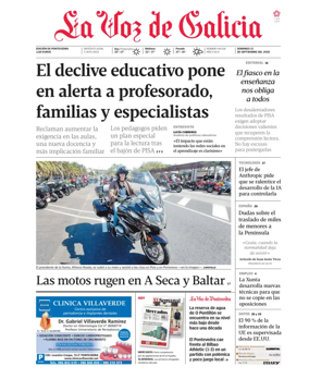 Cover of La Voz de Galicia (Pontevedra)