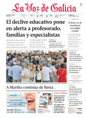 Cover of La Voz de Galicia (Viveiro)