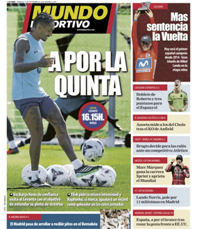 Cover of Mundo Deportivo (At. Madrid)