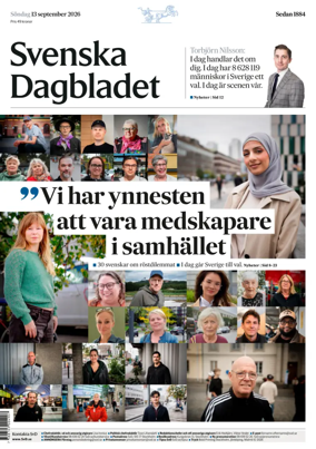 Cover of Svenska Dagbladet