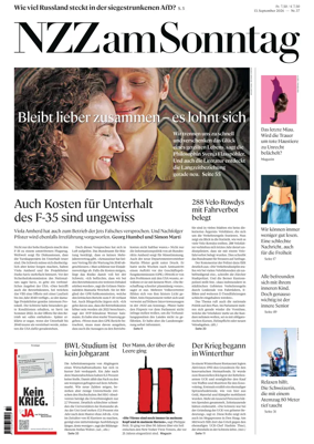 Cover of Neue Zurcher Zeitung Sunday