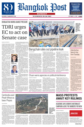Cover of Bangkok Post