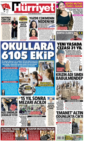 Cover of Hurriyet