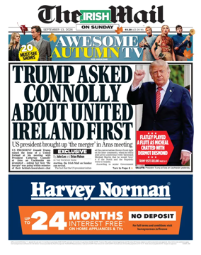 Cover of The Irish Mail on Sunday