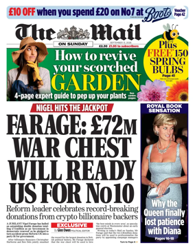 Cover of The Mail on Sunday