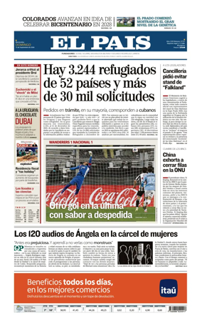 Cover of El Pais (Uruguay)