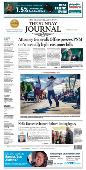 Cover of Albuquerque Journal