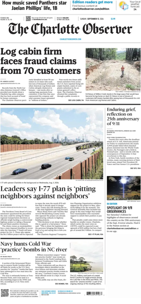 Cover of The Charlotte Observer (Sunday)