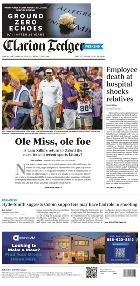 Cover of Clarion Ledger