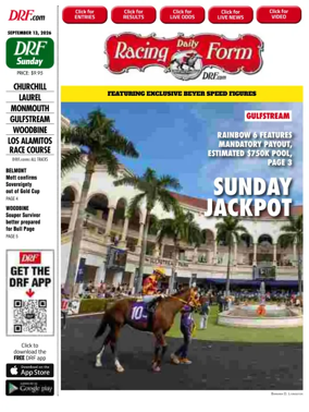 Cover of Daily Racing Form National Digital Edition