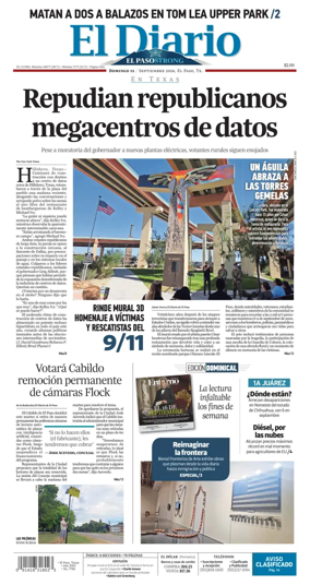 Cover of El Diario de El Paso