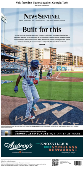 Cover of Knoxville News Sentinel