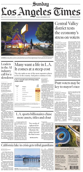 Cover of Los Angeles Times (Sunday)