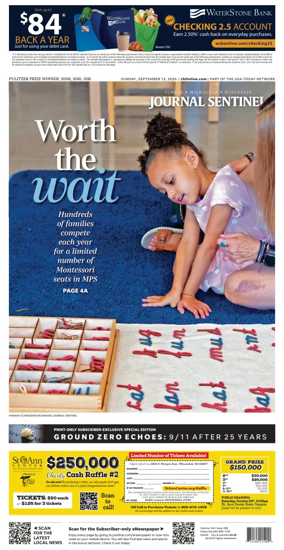 Cover of Milwaukee Journal Sentinel
