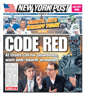 Cover of New York Post