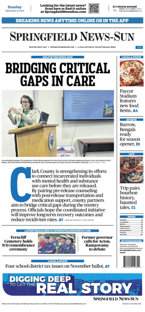 Cover of Springfield News-Sun