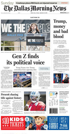 Cover of The Dallas Morning News