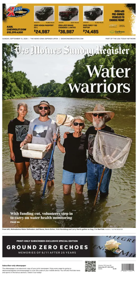 Cover of The Des Moines Register