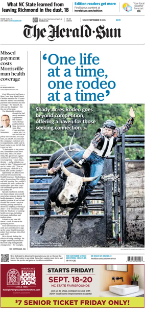 Cover of The Herald Sun (Sunday)