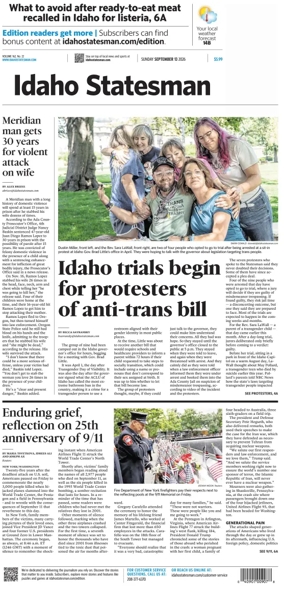 Cover of The Idaho Statesman (Sunday)