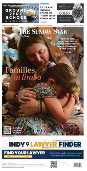 Cover of The Indianapolis Star