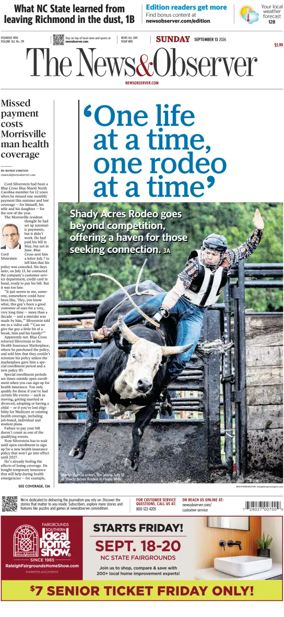 Cover of The News & Observer (Sunday)