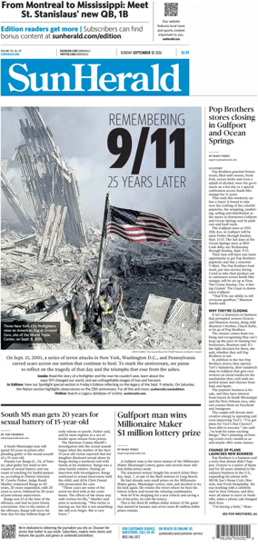 Cover of The Sun Herald (Sunday)