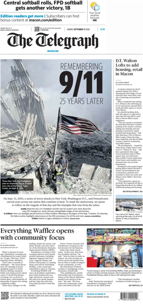 Cover of The Telegraph (Macon) (Sunday)