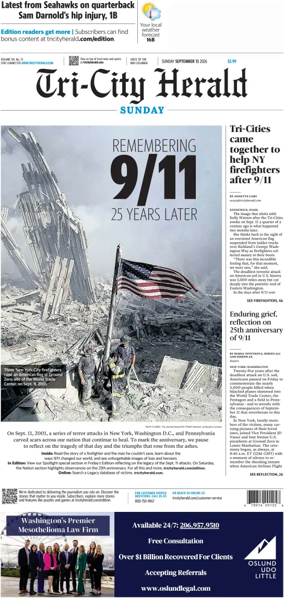 Cover of Tri-City Herald (Sunday)