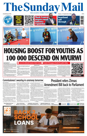 Cover of The Sunday Mail (Zimbabwe)